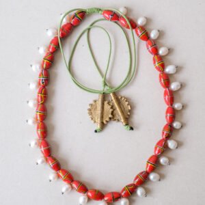 collier kéa – collier en perles de verre recyclé