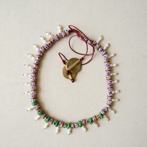 collier kosri – collier en perles de verre recyclé