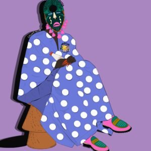 illustration culture design afro coiffure