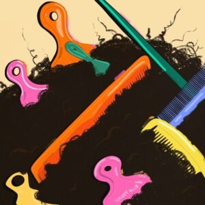 oeuvre illustration limite afro hair